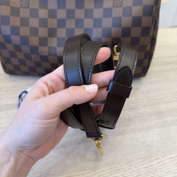 Louis Vuitton Damier Ebene Speedy 30 Bandouliere