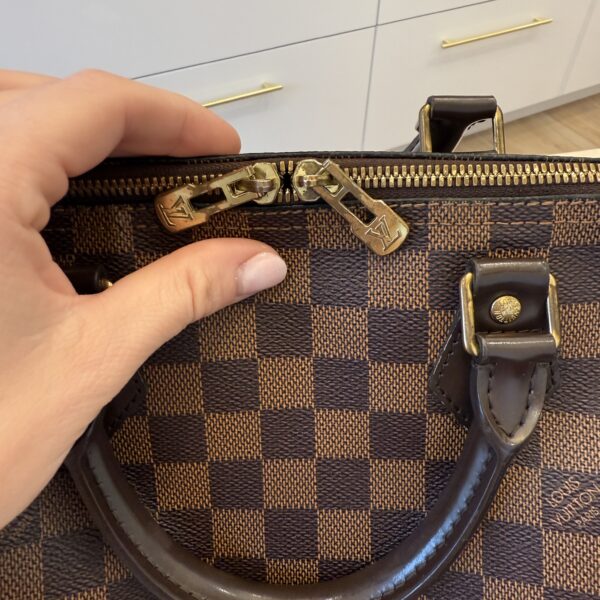 Louis Vuitton Damier Ebene Speedy 30 Bandouliere