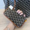 Goyard Goyardine Saint Louis PM Black and Tan Leather