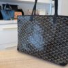 Goyard Goyardine Artois MM Black and Black Leather