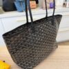 Goyard Goyardine Artois MM Black and Black Leather