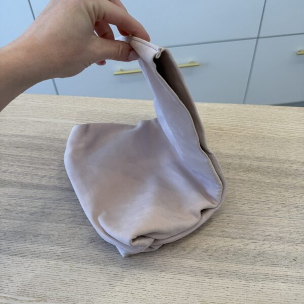 The Row Glove Small Clutch Bag in Nubuck Leather Blush