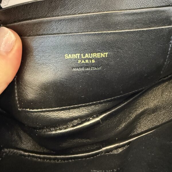 Saint Laurent Matelasse Monogram Mini Lou Camera Bag Blanc Vintage and Gold Hardware