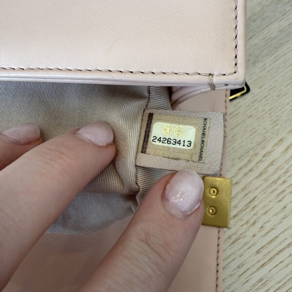 Chanel Light Iridescent Chevron Small Boy Bag Gold Hardware