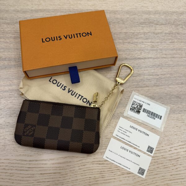 Louis Vuitton Damier Ebene Key Pouch Cles