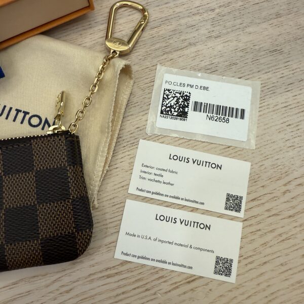Louis Vuitton Damier Ebene Key Pouch Cles