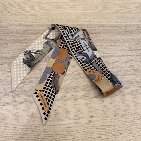 Hermes Multicolor Silk Twilly