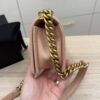 Chanel Light Iridescent Chevron Small Boy Bag Gold Hardware