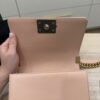 Chanel Light Iridescent Chevron Small Boy Bag Gold Hardware