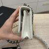Chanel Lambskin Quilted Chanel 19 Wallet On Chain WOC White