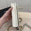 Chanel Lambskin Quilted Chanel 19 Wallet On Chain WOC White