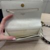 Chanel Lambskin Quilted Chanel 19 Wallet On Chain WOC White