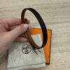 Hermes Behapi Double Tour Bracelet Black / Tan