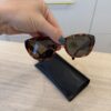 Moschino Oval Buckle Sunglasses Havana