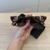 Moschino Oval Buckle Sunglasses Havana