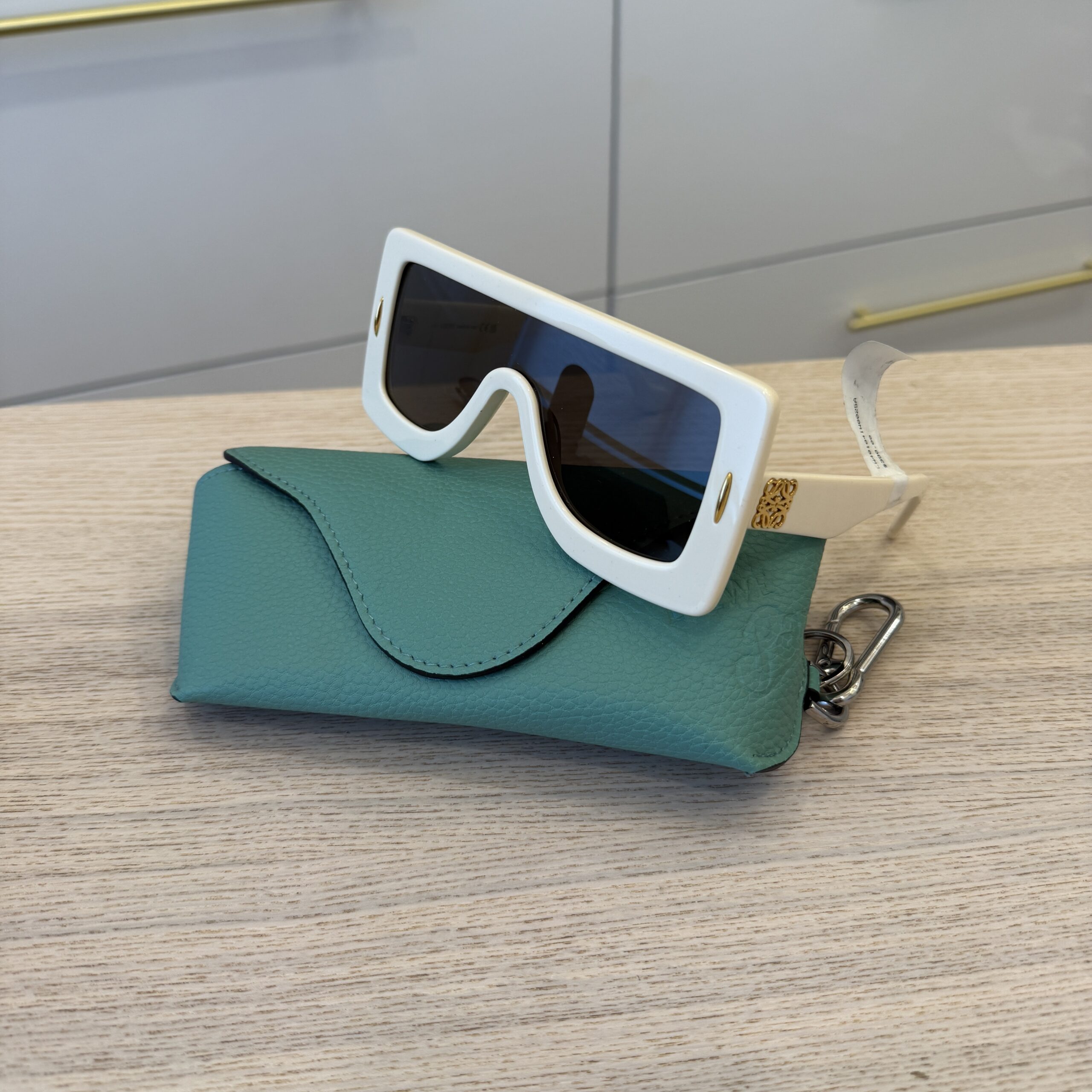 Loewe Anagram Mirrored Shield Sunglasses