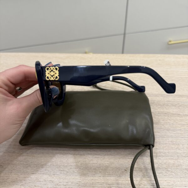 Loewe Anagram Acetate Butterfly Sunglasses Navy
