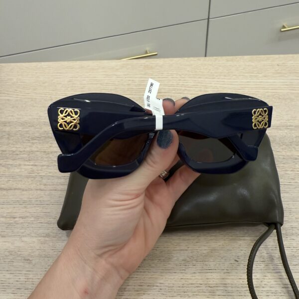 Loewe Anagram Acetate Butterfly Sunglasses Navy
