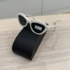 Prada White PR Solid Sunglasses