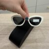 Prada White PR Solid Sunglasses