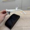 Prada White PR Solid Sunglasses