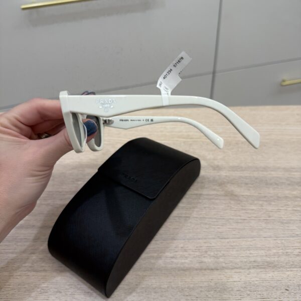 Prada White PR Solid Sunglasses