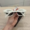 Prada White PR Solid Sunglasses