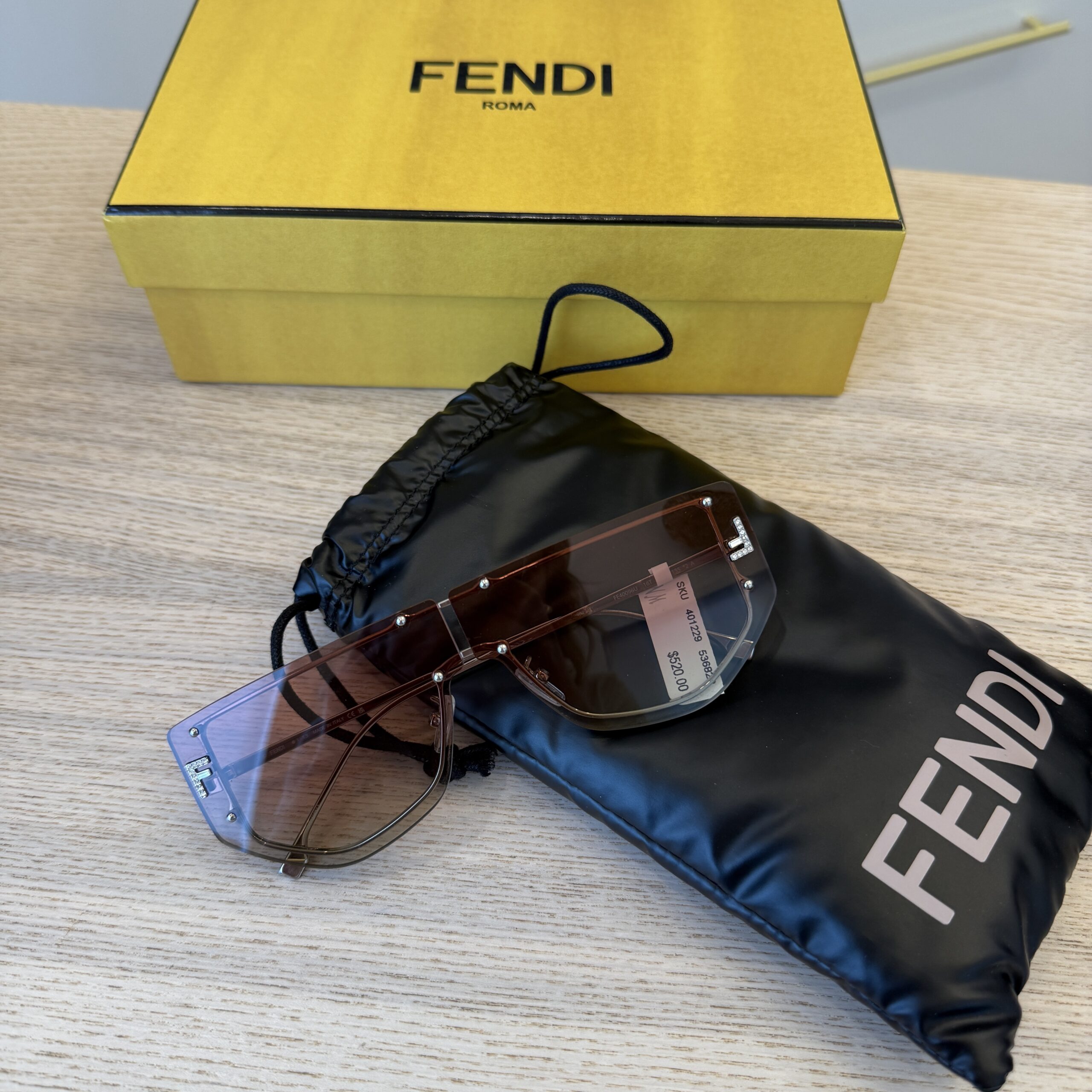 Fendi Shiny Palladium Sunglasses