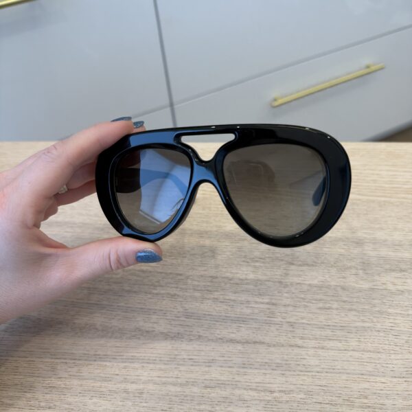 Loewe Curvy Pilot Sunglasses Black