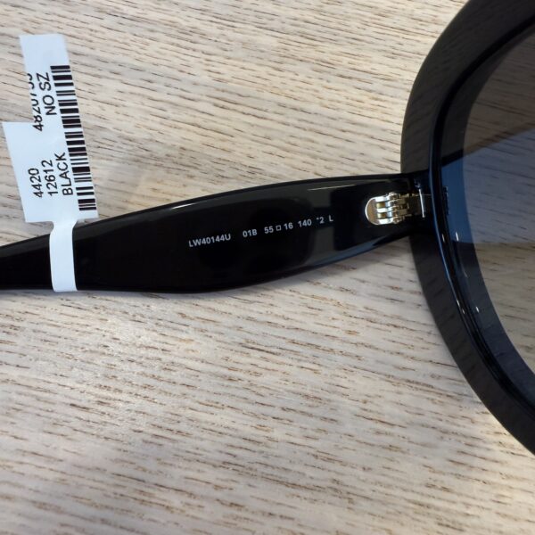 Loewe Curvy Pilot Sunglasses Black