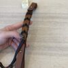 Loewe Women s Braided Short Strap Handle Black and Tan