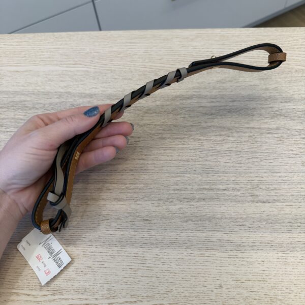 Loewe Women s Braided Short Strap Handle Tan and Taupe