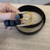 The Row Art Deco Belt x Large Black Silver and Gold