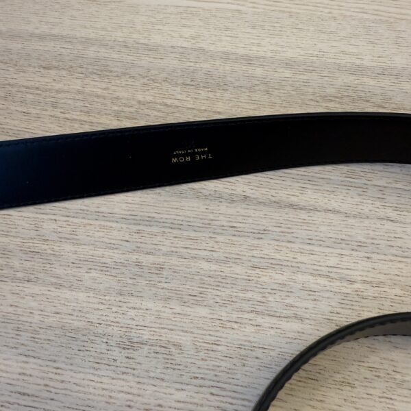 The Row Art Deco Belt x Large Black Silver and Gold