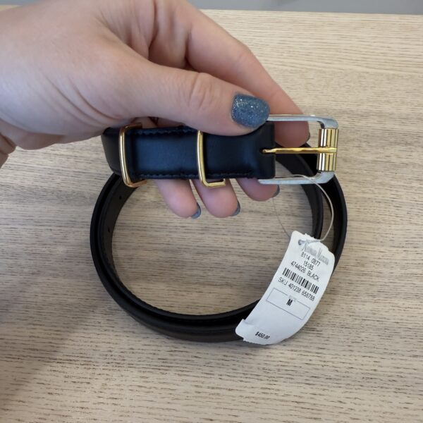 The Row Small Metallic lLoop Belt Black Medium