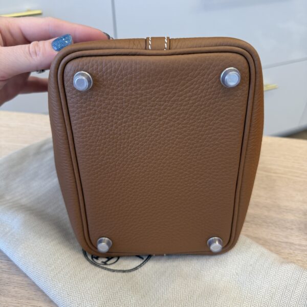 Hermes Taurillon Clemence Picotin Lock 18 PM Gold Silver Hardware