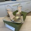 Gucci Women's Marmont High Block Heel Sandals Size 37