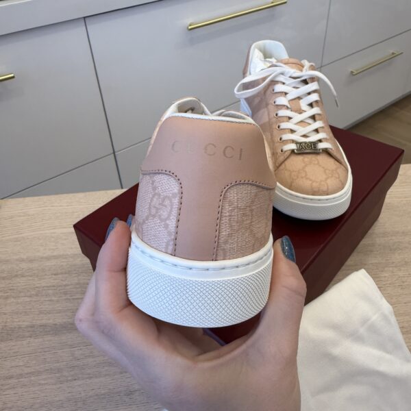 Gucci Ace Pink Leather Sneakers Size 37