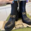 Gucci Women's Logo Platform High Heel Boots Size 37