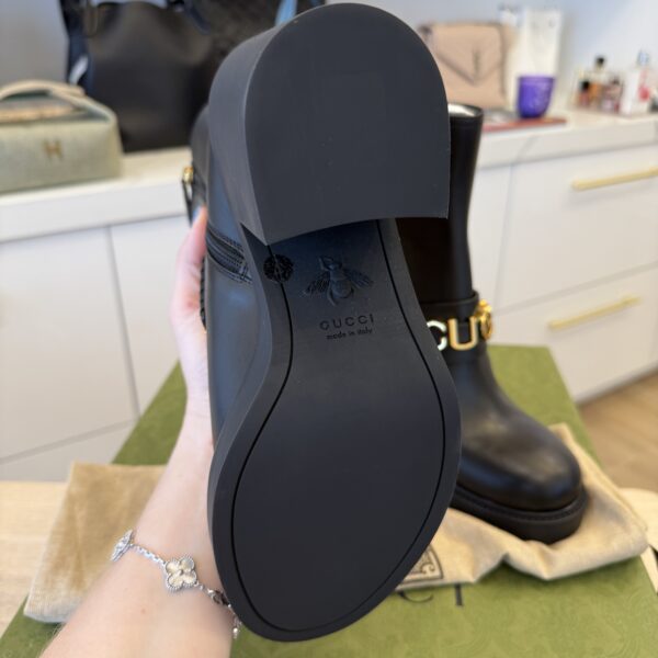 Gucci Women's Logo Platform High Heel Boots Size 37