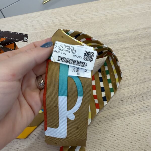 Hermes Multicolor Silk Twilly