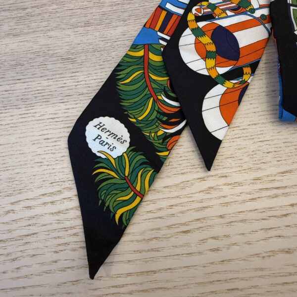 Hermes Multicolor Silk Twilly