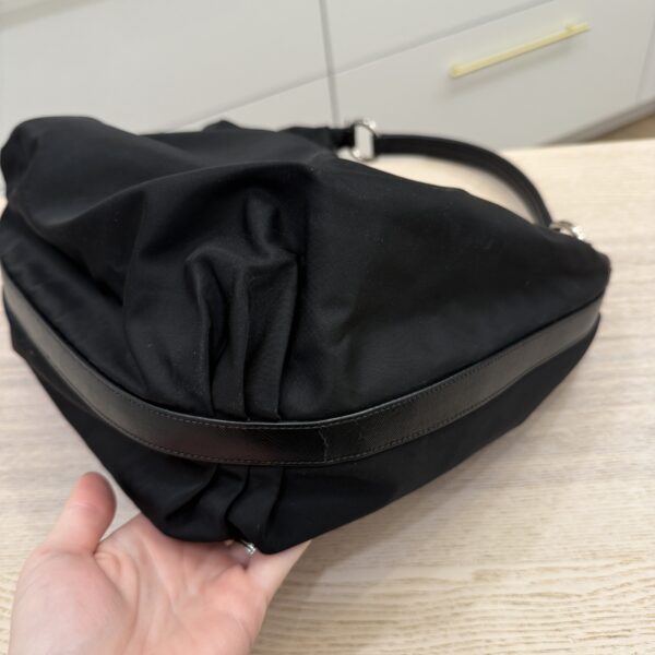 Prada Tessuto Nylon Sacca Shoulder Bag Black