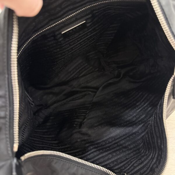 Prada Tessuto Nylon Sacca Shoulder Bag Black
