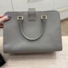 Saint Laurent YSL Calfskin Small Monogram Cabas Fog