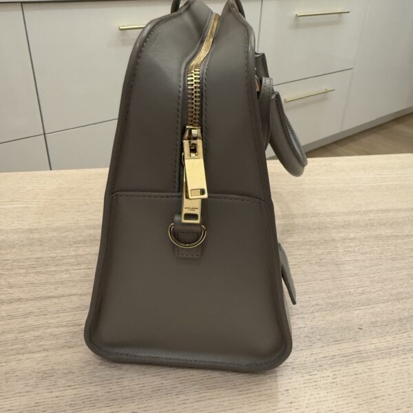 Saint Laurent YSL Calfskin Small Monogram Cabas Fog
