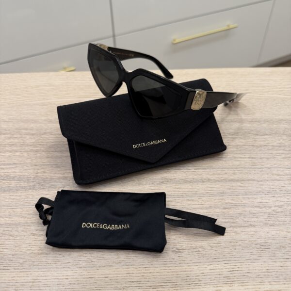 Dolce & Gabbana Black Precious Metals Sunglasses