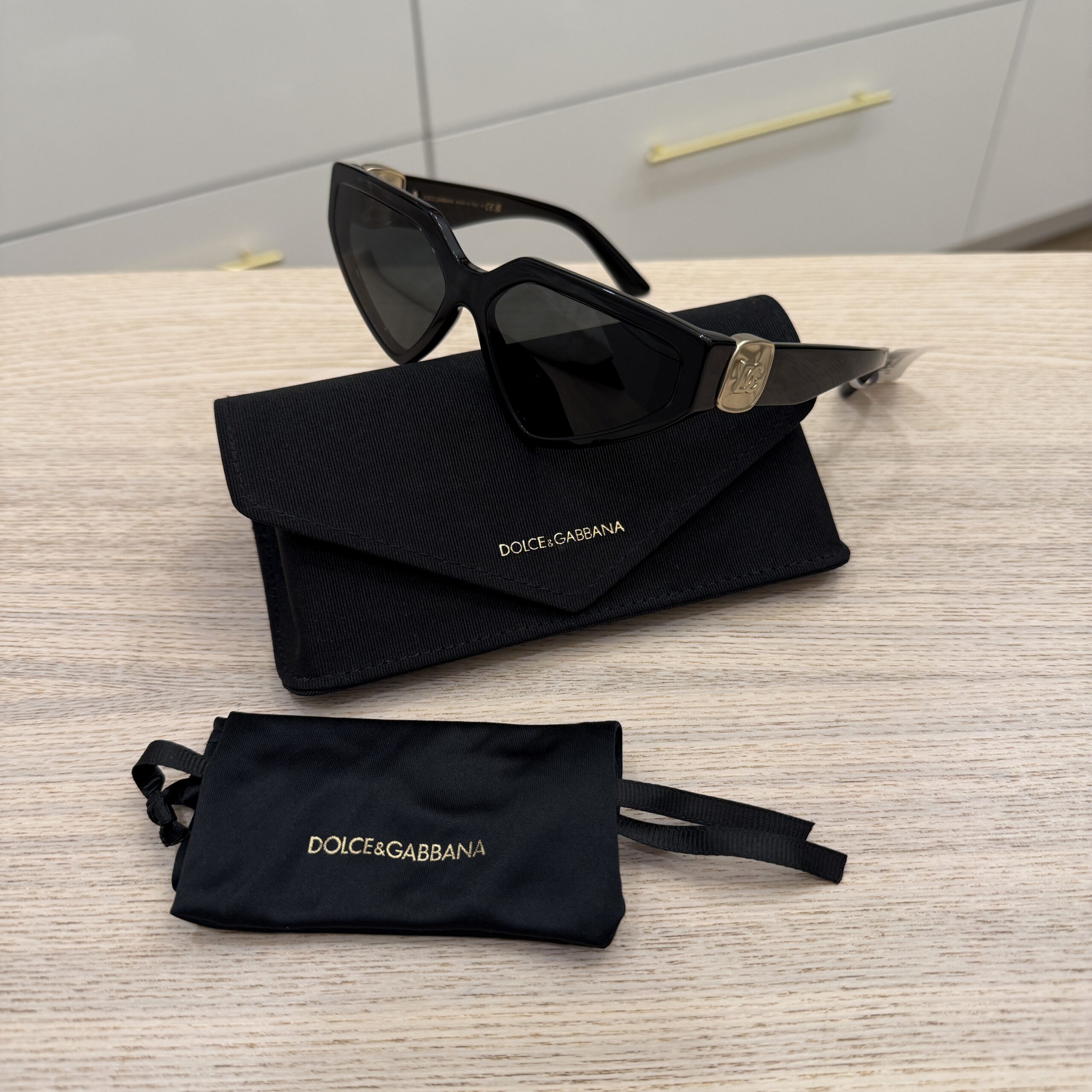 Dolce & Gabbana Black Precious Metals Sunglasses
