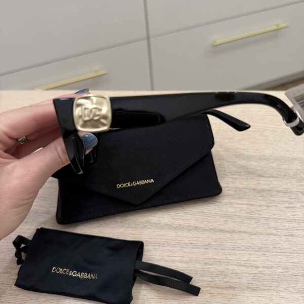 Dolce & Gabbana Black Precious Metals Sunglasses