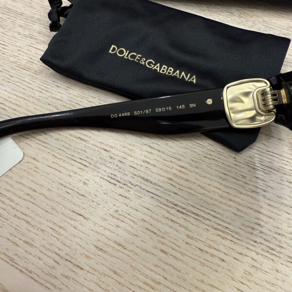 Dolce & Gabbana Black Precious Metals Sunglasses